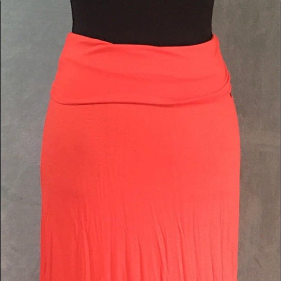 Poetry Orange Maxi Skirt Size M NWT - Picture 2 of 4